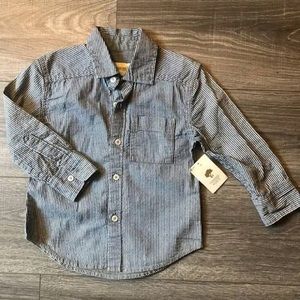 NWT tucker & tate striped button up shirt